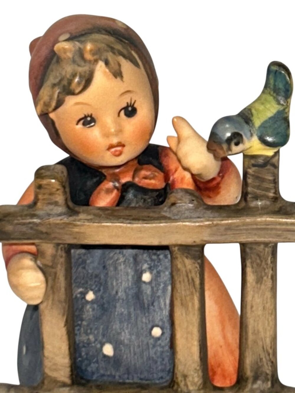 M.J.HUMMEL Signs of Spring Antique Collectible Little girl Flower Bird Figurine - Picture 8 of 9